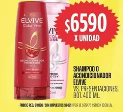 Elvive - SHAMPOO O ACONDICIONADOR