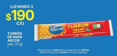 Arcor - Turrón de Mani