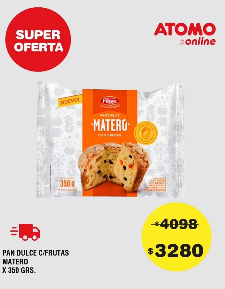 Firenze - PAN DULCE C/FRUTAS MATERO