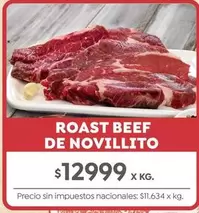 X$ - ROAST BEEF DE NOVILLITO