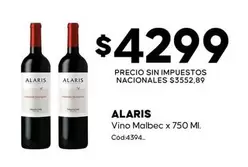 Alaris - Vino Malbec