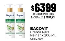 Bagovit - Crema Para Peinar x 200 Ml. Cód:21994