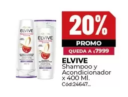 Elvive - Shampoo y Acondicionador x 400 Ml. Cód:24647