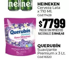 Heineken - Suavizante Premium x 3 Lt. Cód:16320