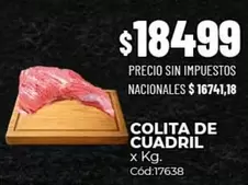 X$ - COLITA DE CUADRIL x Kg. Cód:17638