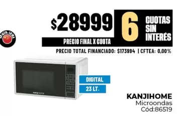 X$ - Microondas Digital 23 Lt.