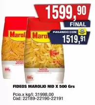 Marolio - FIDEOS MAROLIO NID