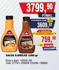 SALSA D.ANCLAS x360 gr