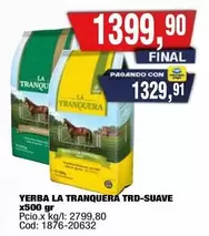 La Tranquera - YERBA LA TRANQUERA TRD-SUAVE
