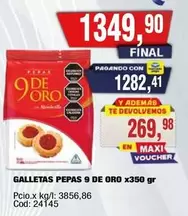 9 de oro - GALLETAS PEPAS