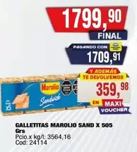 Marolio - GALLETITAS SAND X 505