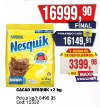 Nestlé - CACAO NESQUIK