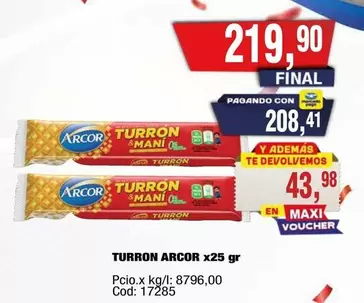 Arcor - TURRON ARCOR x25 gr