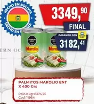 Marolio - PALMITOS MAROLIO ENT X 400 GRS