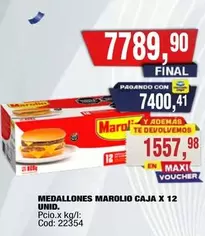 Marolio - Medallones CAJA X 12 Cod: 22354