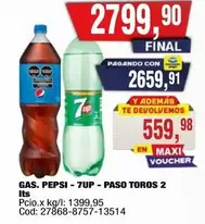 Pepsi - GAS. PEPSI - 7UP - PASO TOROS 2 Its