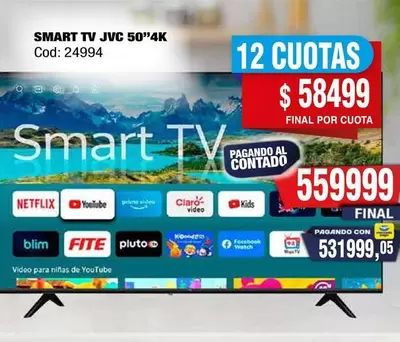 JVC - SMART TV 50"4K Cod: 24994