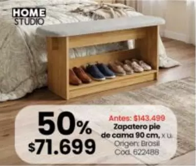 Brasil - Zapatero pie de cama 90 cm