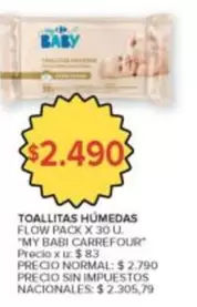 Flow - TOALLITAS HÚMEDAS FLOW PACK