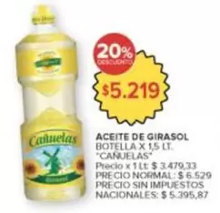cañuelas - ACEITE DE GIRASOL