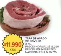 X$ - TAPA DE ASADO DE NOVILLO