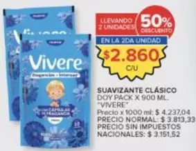 Vivere - SUAVIZANTE CLÁSICO DOY PACK