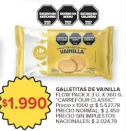 X$ - GALLETITAS DE VAINILLA