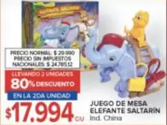 JUEGO DE MESA ELEFANTE SALTARI
N