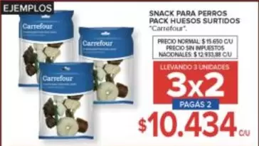 Carrefour - SNACK PARA PERROS PACK HUESOS SURTIDOS