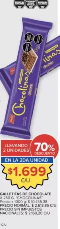 chocolinas - GALLETITAS DE CHOCOLATE