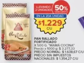 X$ - PAN RALLADO FORTIFICADO