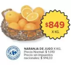 Carrefour - NARANJA DE JUGO