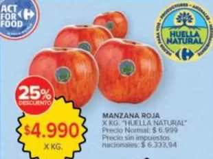 Carrefour - MANZANA ROJA