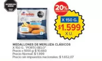 Porto Belo - MEDALLONES DE MERLUZA CLÁSICOS