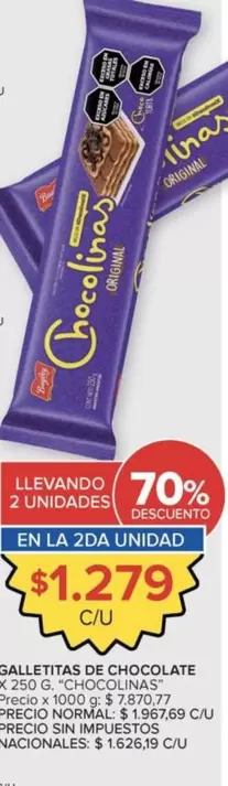chocolinas - GALLETITAS DE CHOCOLATE