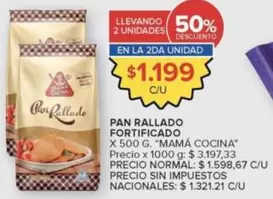 X$ - PAN RALLADO FORTIFICADO