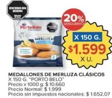 Porto Belo - MEDALLONES DE MERLUZA CLÁSICOS