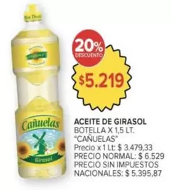 cañuelas - ACEITE DE GIRASOL