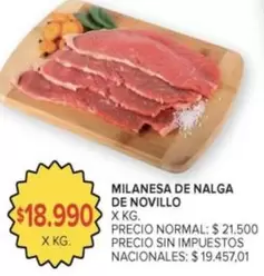 X$ - MILANESA DE NALGA