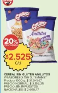 X$ - CEREAL SIN GLUTEN ANILLITOS