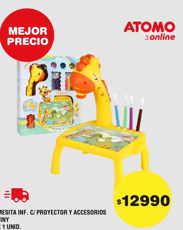 Atomo - MESITA INF. C/ PROYECTOR Y ACCESORIOS