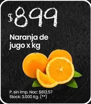 X$ - Naranja de jugo