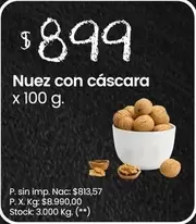 X$ - Nuez con cáscara