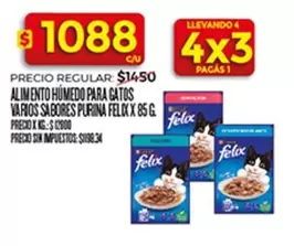 X$ - ALIMENTO HÚMEDO PARA GATOS VARIOS SABORES