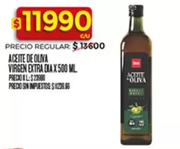 X$ - ACEITE DE OLIVA VIRGEN EXTRA