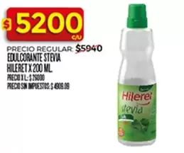 Hileret - EDULCORANTE STEVIA