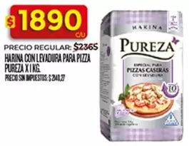 Pureza - HARINA CON LEVADURA PARA PIZZA