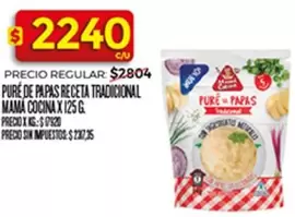 X$ - PURÉ DE PAPAS RECETA TRADICIONAL