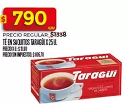 Taraguí - Té en saquitos