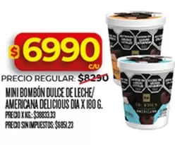 Dia - MINI BOMBON DULCE DE LECHE/AMERICANA DELICIOUS